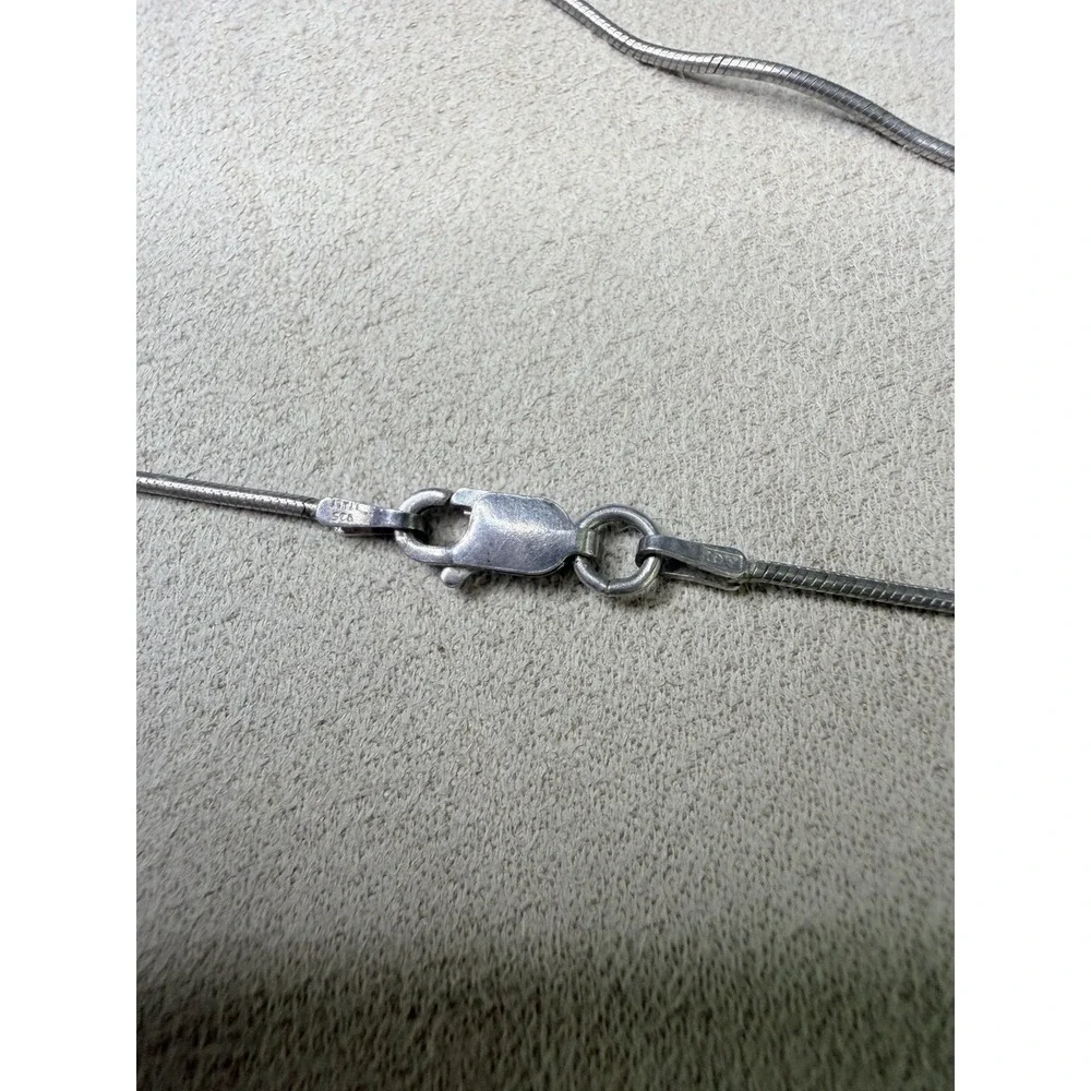 Vintage Wheeler Mfg‎ WM Sterling Silver Leaf Cross Pendant 18